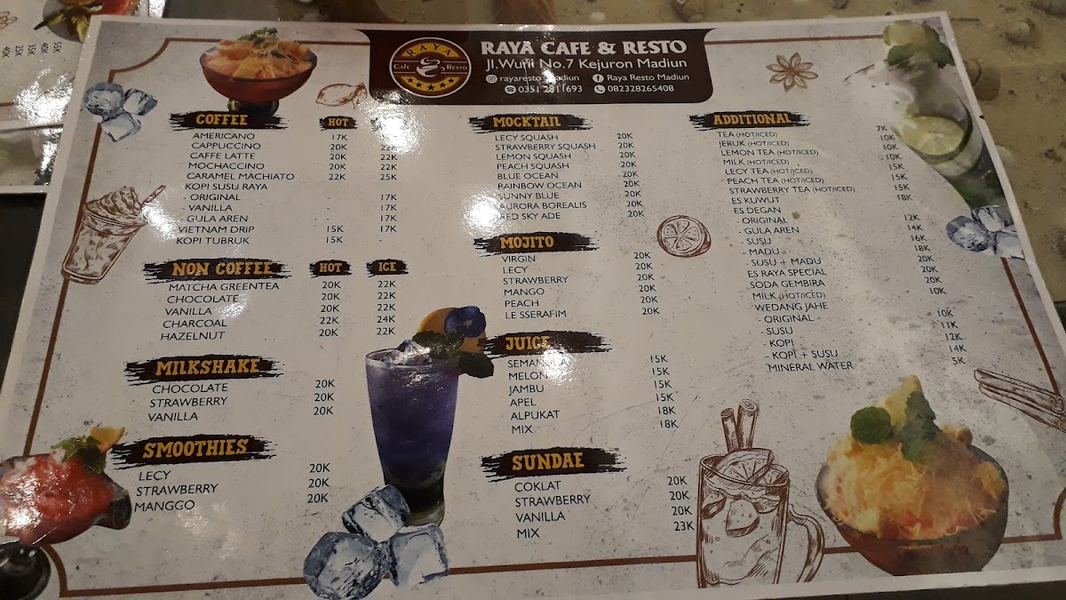 Menu Raya Cafe And Resto Madiun-2