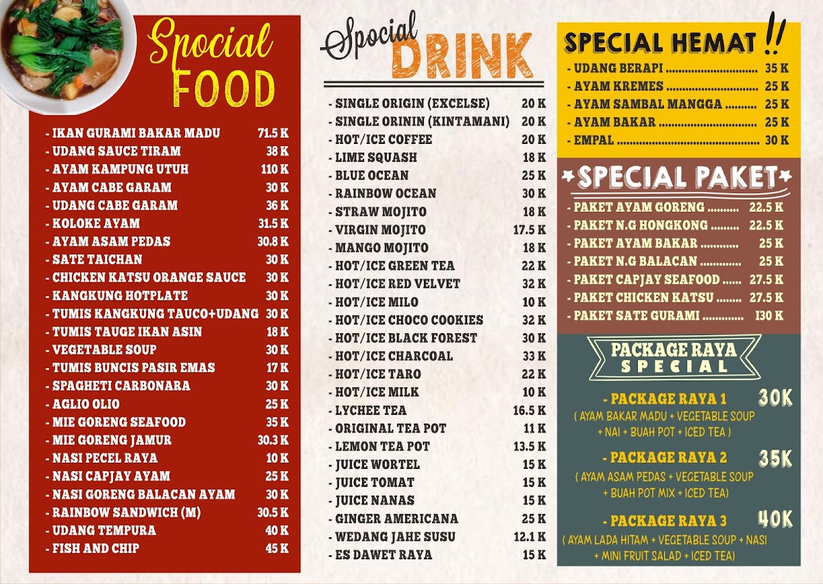 Menu Raya Cafe And Resto Madiun-6