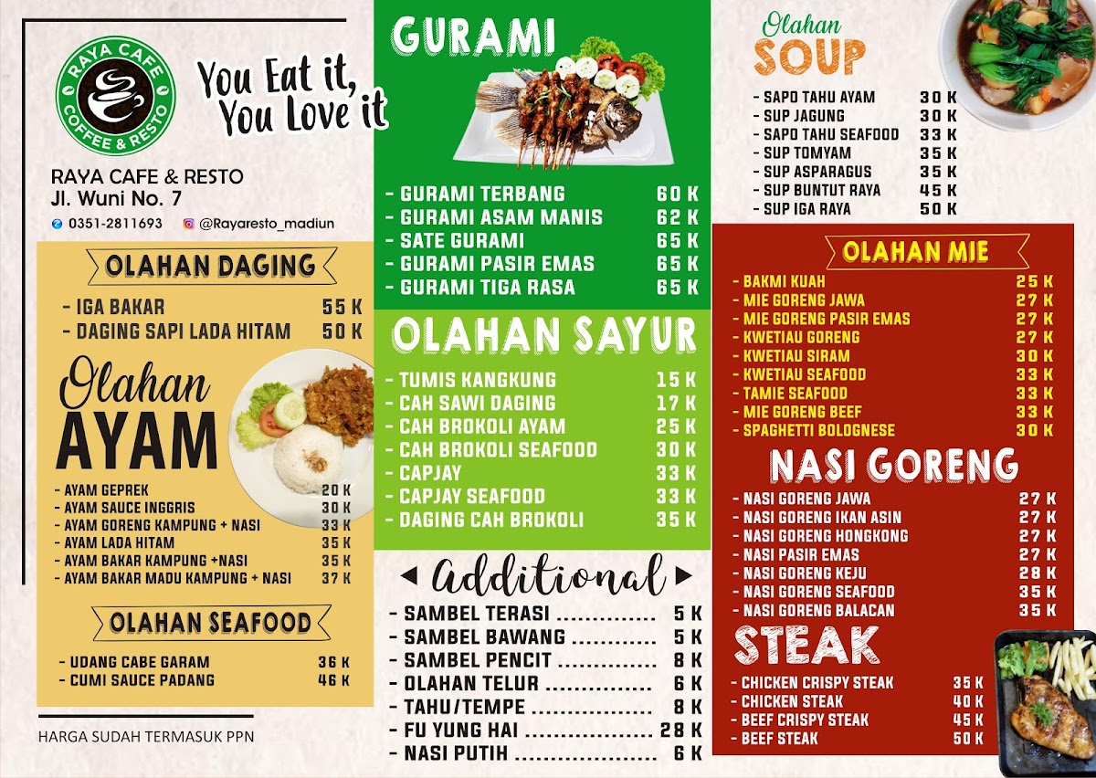 Menu Raya Cafe And Resto Madiun-7